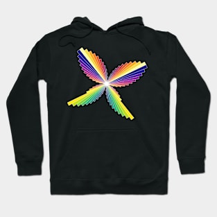 Aurora Butterfly | Flying Wings Bar Charts Black Hoodie